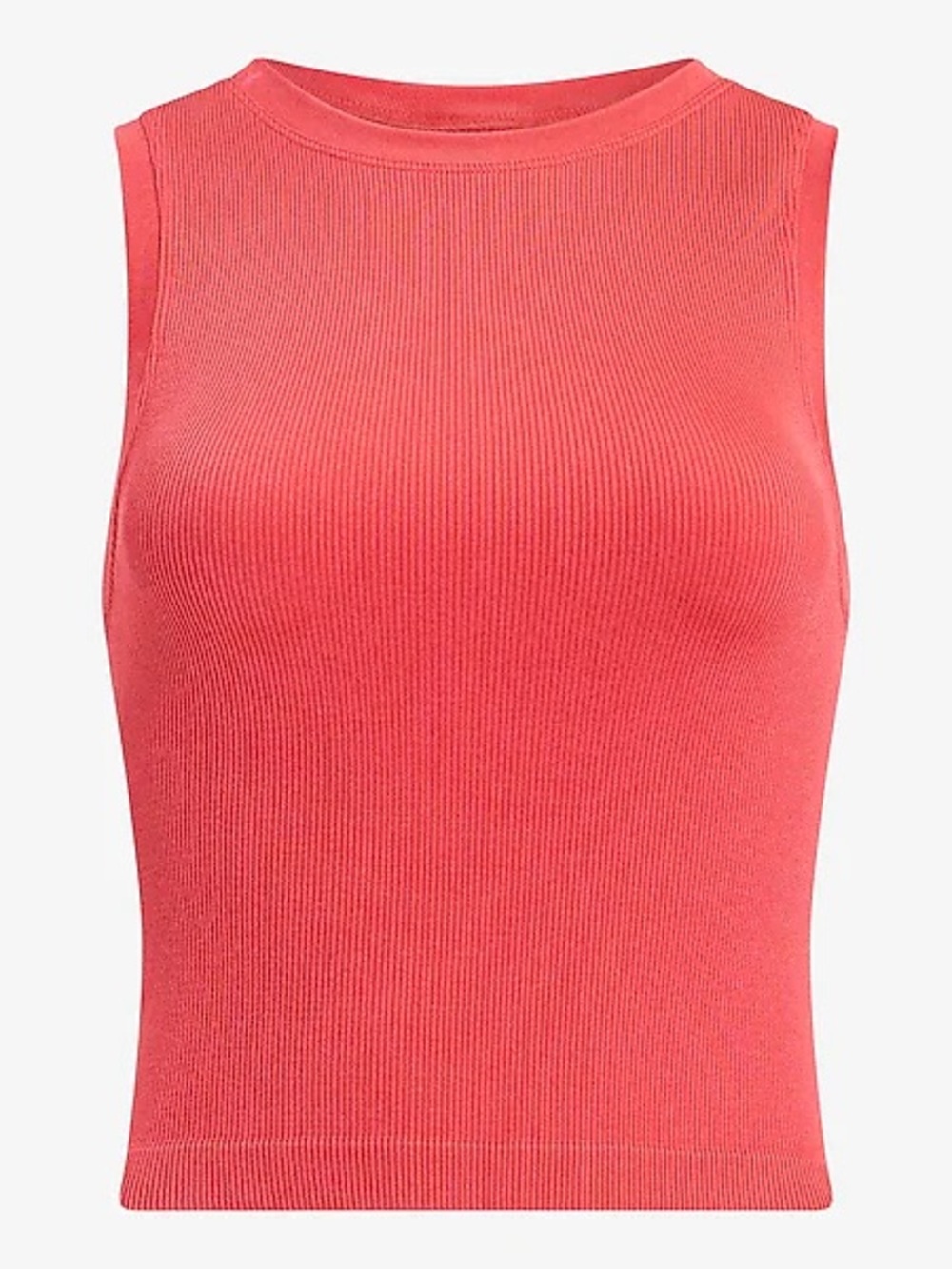 Express Coral pink Ribbed Tank - Picture 3 of 11